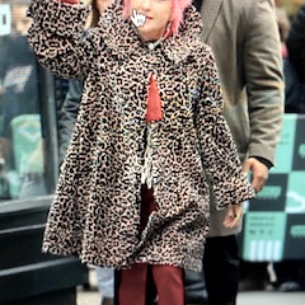 NWOT Touch of Cyn by Cyndi Lauper Leopard Coat S
